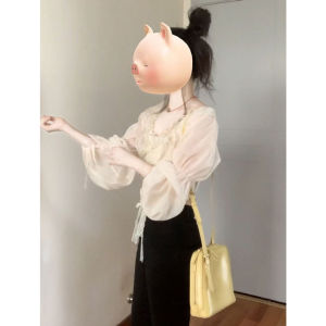 CHANGTONG | เสื้อผ้าลูกไม้พับขอบสไตล์เก๋สำหรับคนตัวเล็ก