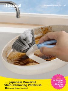 Little seal | Non Scratch Multifunction Kitchen Pot Brush Long Handle