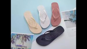 New Korean fashion wedge flip flops womens sandals for women