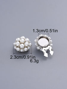 Bộ Nút Cài Ngọc Trai Tinh Tế 23mm Trang Trí Thời Trang Không Cần May Dùng Cho Phụ Kiện Quần Áo Có Nhiều Lựa Chọn 1/2/3/4 Cái