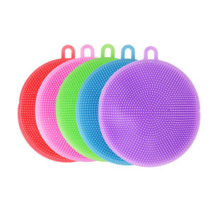Multifunctional Silicon Dishwashing Brush Food Grade Pure Silicone Kitchen For Home Decontamination Scouring Pad Brush Not Contaminated with Oil Bowl Handy Gadget