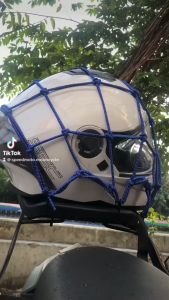 MOKOTO REFLECTIVE CARGO HELMET NET MOTO-2371 / UNIVERSAL ANTI-BREAKING 6 HOOKS SPIDER NET FOR MOTORCYCLE