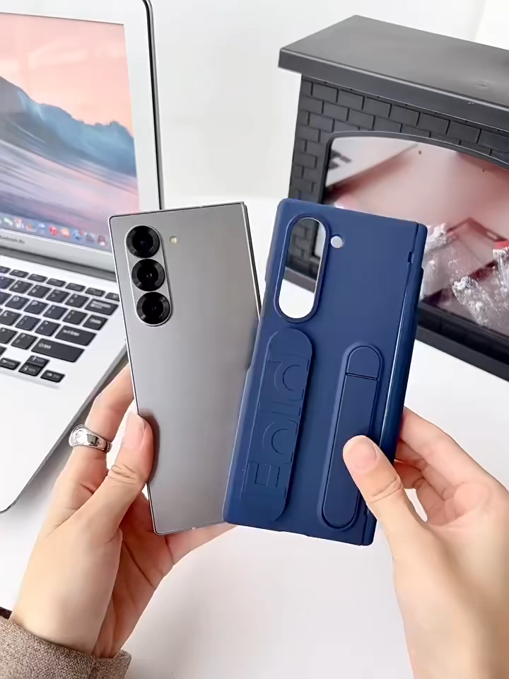 Wristband Holder Case for Samsung Galaxy Z Fold 4 5 6 7 Stand 360 Full Protection Glass Cover