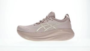 ASICS Women GEL-NIMBUS 27 Running Shoes in Fawn/Birch