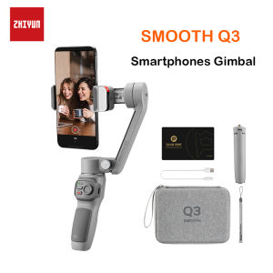 Zhiyun Smooth Q3 Smartphones Gimbal 3-Axis Handheld Stabilizers for Smartphones iPhone/Samsung/Huawei/Xiaomi/Action Camera