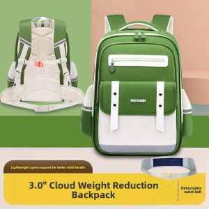 JIFANPAUL | Lightweight Back Support Waterproof Multi-Compartment Backpack for Elementary School Students