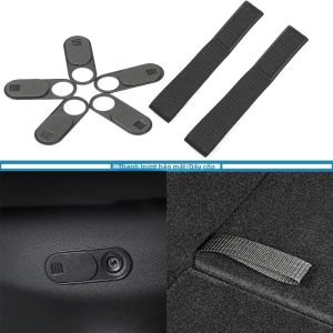 Dây Buộc Cốp Xe Tesla Model 3 Y Móc Treo Vòng Giữ Đồ Chất Liệu Vải Oxford Đen Bảo Vệ Camera Công Tắc Riêng Tư Thanh Trượt Ống Kính Phụ Kiện Nội Thất