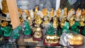 [HCM]Một tượng con giáp cẩm thạch xanh-kèm đế