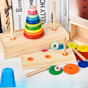 Tháp Hanoi Gỗ 10 Lớp 8 Lớp Đồ Chơi Xếp Hình Dành Cho Trẻ Em Cuộc Thi Rèn Luyện Trí Thông Minh Đặc Biệt Nhỏ Sinh Viên Trò Chơi Tư Duy