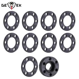 4/8Pcs Carbon Fiber Wheel Hex Hub Extension Adapter Offset Spacer Thickness 2mm for 1.9" 2.2" Kind Wheels Center 6-hole Upgrades