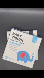 Newborn Vision Stimulus Card Baby Visual Development Black and White Flash Card