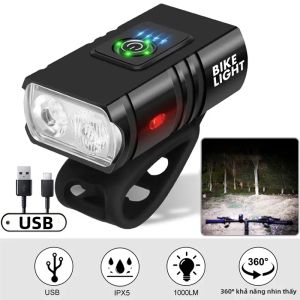 20000LM USB Sạc Xe Đạp Đèn Trước Sáng Đèn Pha Xe Đạp MTB Đèn Sau Xe Đạp Cho Đi Xe Đạp Hợp Kim Nhôm Chống Thấm Nước Đèn Lồng