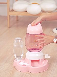 chén ăn kèm bình nước và bình đựng hạt thức ăn dành cho chó mèo - T3 PETS SHOP