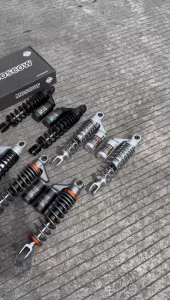 SHOCKBREAKER SHOCK DOUBLE TABUNG ATAS UK 280 305 320 340 MM NMAX AEROX NOUVO ADV PCX XMAX JUPITER VEGA SUPRA SHOCK ABSORBER DOBEL TABUNG CLICK VARIASI ORIGINAL MOSCOW JZQ-47 SHOCK BREAKER BELAKANG MOTOR VARIASI MOTOR SHOK MODIF MOTOR SHOCK MOTOR VARIASI
