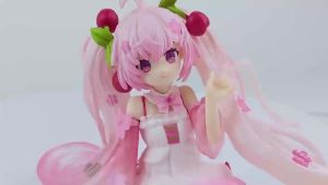 Bandai | Action Figure Stock FuRyu Noodle Stopper Hatsune Miku -Sakura Miku 2025 Ver 14CM- PVC Anime Action Figures Model Collection Toy