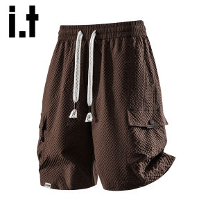 izzue | Ammerican Style Bubble Gauze Lightweight Sport Summer Casual Icy Silk Shorts