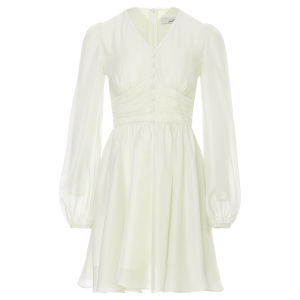 since then | French White Long-Sleeve Short Mini Dress