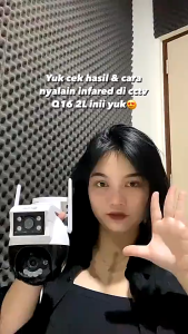 V380 Pro CCTV WiFi Outdoor 2 Kamera 6MP IP Camera Waterproof CCTV WiFi Jarak Jauh Lewat HP