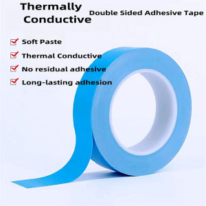 Thermal conductive double sided tape LED light bar LCD TV mould aluminium substrate computer electrical chip thermal insulation pad patch repair fixed high temperature tape thickened 0.2mm * 20m/roll