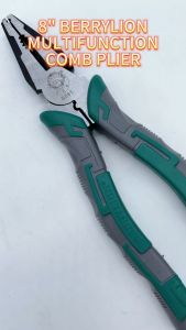 Black Hardware Long Nose Plier Set Pin Cable Cutter Heavy Duty Lug Crimping Tool Wire Electrical Wire Cutter Stripper Tool Stripping Pemotong Besi Wayar Cable Elektrik Potong Kabel