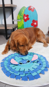 Bark & Spark  Official Disney Collection -Snuffle Mat Slow Feeder Puzzle Toy for Dogs  (42 x 42 cm)