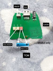 DIY KIT MODUL SPEAKER BLUETOOTH Y-NR-2031 DUAL SPEAKER