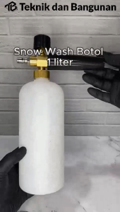BOTOL SPRAY SABUN CUCI MOBIL FOAM LANCE SNOW JET CLEANER CAR WASH 1 LITER x 1/4 QUICK RELEASE ABD