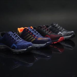 Giày Bảo Hộ Lao Động - Đế Thép Mũi Thép - Chống Đinh Chống Cắt - Tặng Kèm Tất