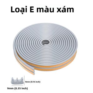Dải Dán Cửa Tự Dính 5m/10m Chất Liệu Cao Su Cách Nhiệt Chống Gió Giảm Tiếng Ồn Dùng Cho Cửa Sổ Và Cửa Ra Vào