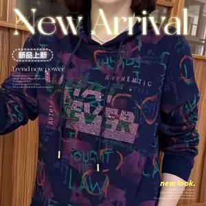 QIAOXIZI | Fall Winter Hooded Casual Long Sleeve T-shirt Loose Belly Covering