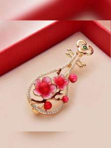 Đinh Tán Áo Vest Phong Cách Trung Hoa Màu Đỏ Thiết Kế Cao Cấp Phụ Kiện Trang Trí Áo Khoác Ngoài Cho Nữ Đinh Tán Hợp Kim