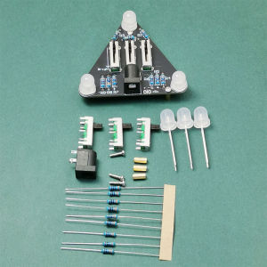 Bộ Dụng Cụ Làm Đèn RGB Có Thể Điều Chỉnh Độ Sáng DIY Thực Hành Hàn Điện Tử Thí Nghiệm Người Có Sở Thích Bộ Điều Chỉnh Điện Áp Mạch Tích Hợp