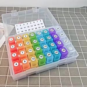 30 Day Pill Box AM PM BPA Free One Month Medicine Organizer Twice Daily 32-Day Case To Hold Vitamins Supplements & Medication