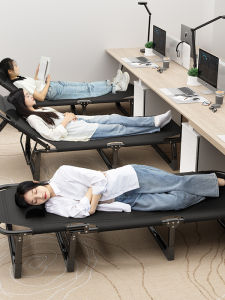 JK Premium Folding Bed Single Person Office Nap Chair Portable Multi-Functional Home Use Sleep Bed Chair Leisure Furniture
