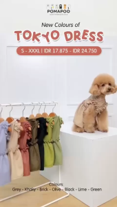 POMAPOO - Baju Kucing dan Baju Anjing Tokyo Dress