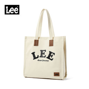 LEE Fashion Canvas Tote Bag For College Students Korean Big Size Book Bag For School Shoulder Bag Large Capacity Suit For 14 Inches Laptop2026