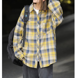 New Spring Retro Loose Big Size Shirt
