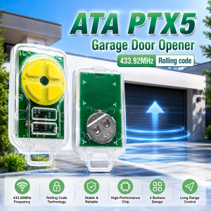 ATA PTX5 PTX-5 TrioCode GDO PTX5V1 PTX5V2 Garage Remote Control Automatic Door 433.92MHz GDO Rolling code Transmitter