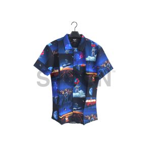 KEMEJA PRIA FULL PRINT/SPOON/MOTIF ASTRONOT