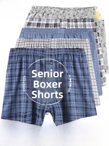 Loose Fit Pure Cotton Boxer Shorts for Men Home Sleepwear Dad Size Large Arlo Pants High Waist Printed Mid-Year Collection