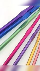 Nexlent Multicolor Aluminum Crochet Hooks Knitting Needles Craft Yarn Length 15cm Width 2mm-6mm