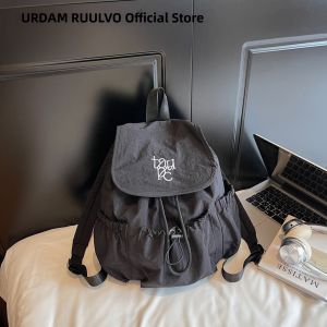 URCDN RDALVO | Drawstring Ruched Womens Backpack Nylon