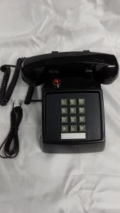 Bit 25T old-fashioned button antique retro landline antique fashion creative telephone - Black