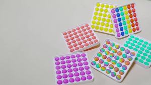 New Fidget Toys Sensory Push Pop Bubble Popper Board | Simple Dimple Silicone Press Toy for Autism Stress Relief