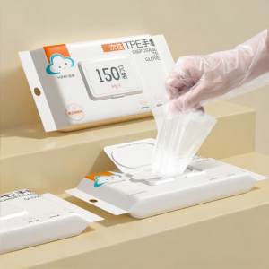 Food Grade Durable TPE Gloves 150 Pieces