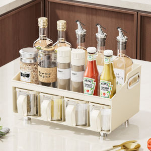 Multilayer Plastic Spice Storage Rack