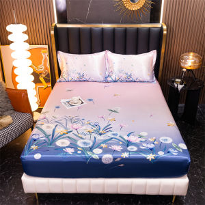 SUNLIGHT HOME Ice Cooling BedsheetsMulti Patterned Bed SheetsComfortable Mattress Protector Mattress Cover(No Pillow Case)