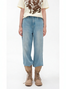 Vintage Retro Aged Straight Leg Jeans