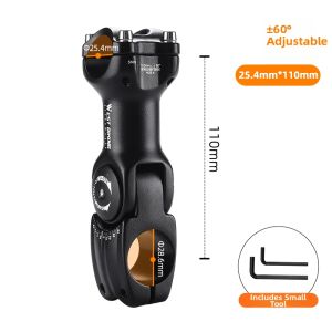 West Biking | Adjustable Positive Negative Angle Bicycle Stem Height Extender
