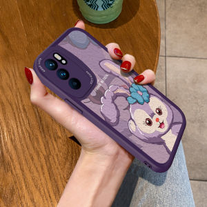 Cute Rabbit Design Phone Case for OPPO Reno6 pro Full Lens Protection Soft Silicone Female Version Purple Cartoon High End Feel